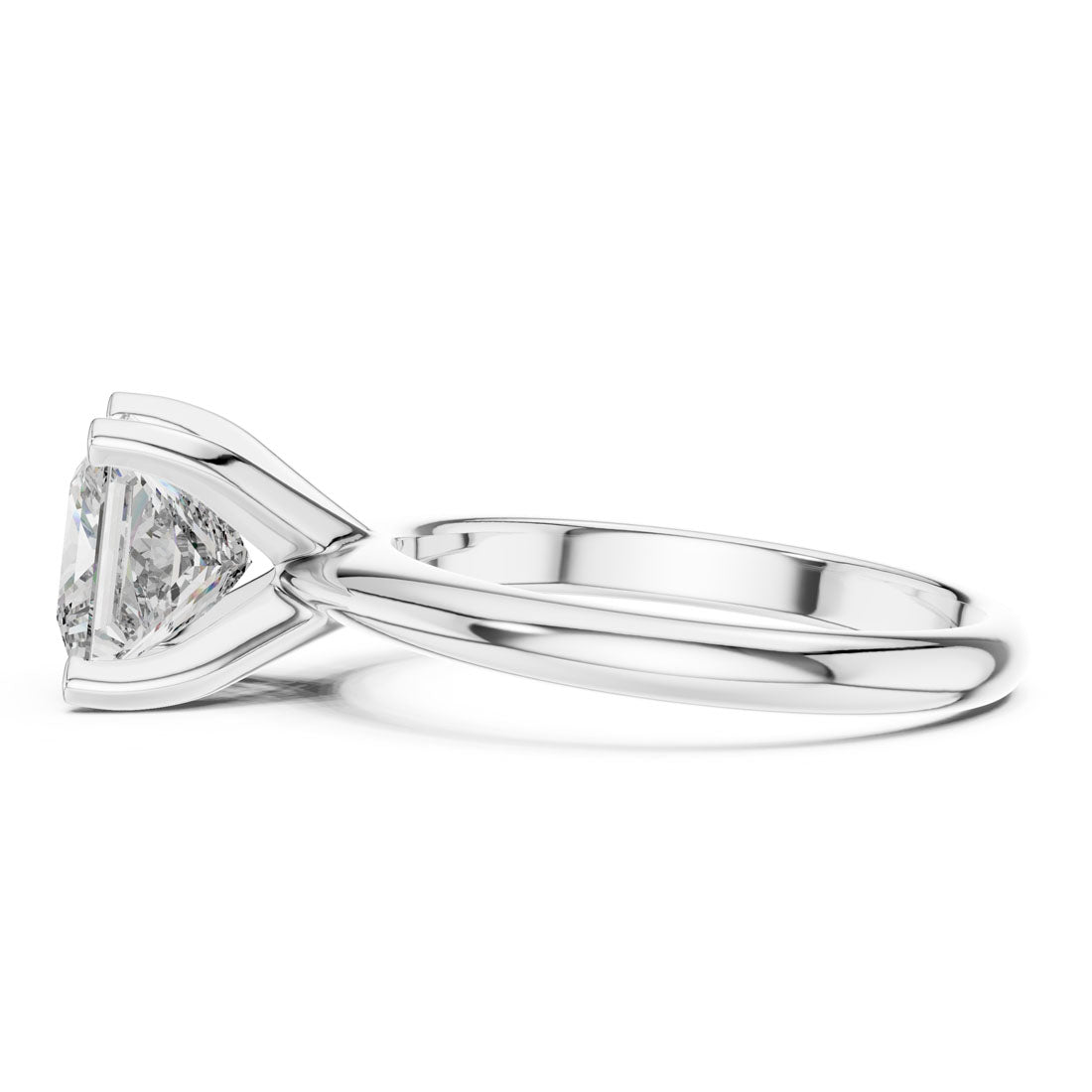 2.00 Ct. Princess Cut Diamond Solitaire Engagement Ring (DDLR-053) 5