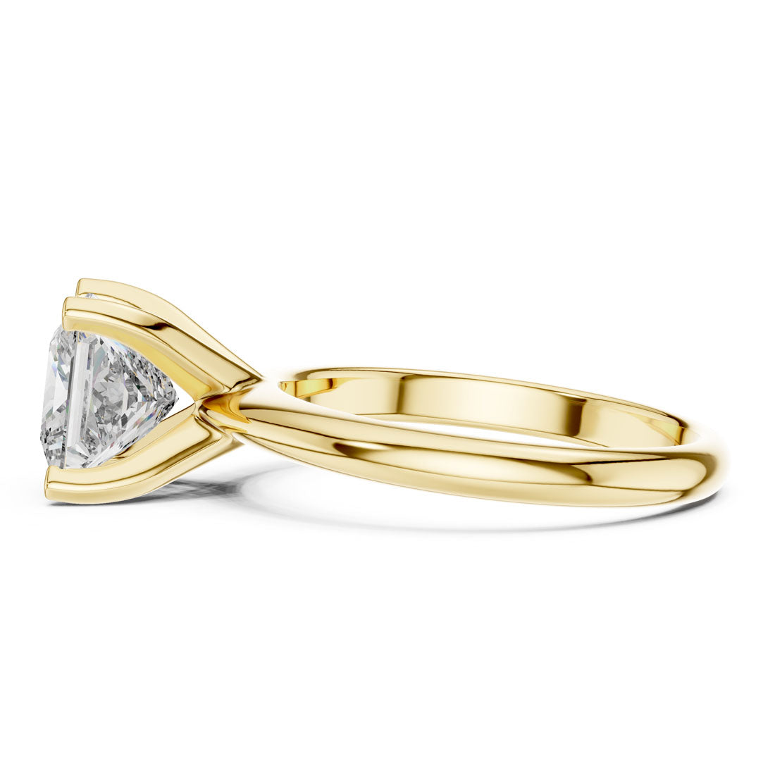2.00 Ct. Princess Cut Diamond Solitaire Engagement Ring (DDLR-053) 6