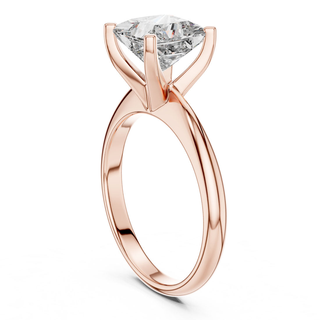2.00 Ct. Princess Cut Diamond Solitaire Engagement Ring (DDLR-053) 7