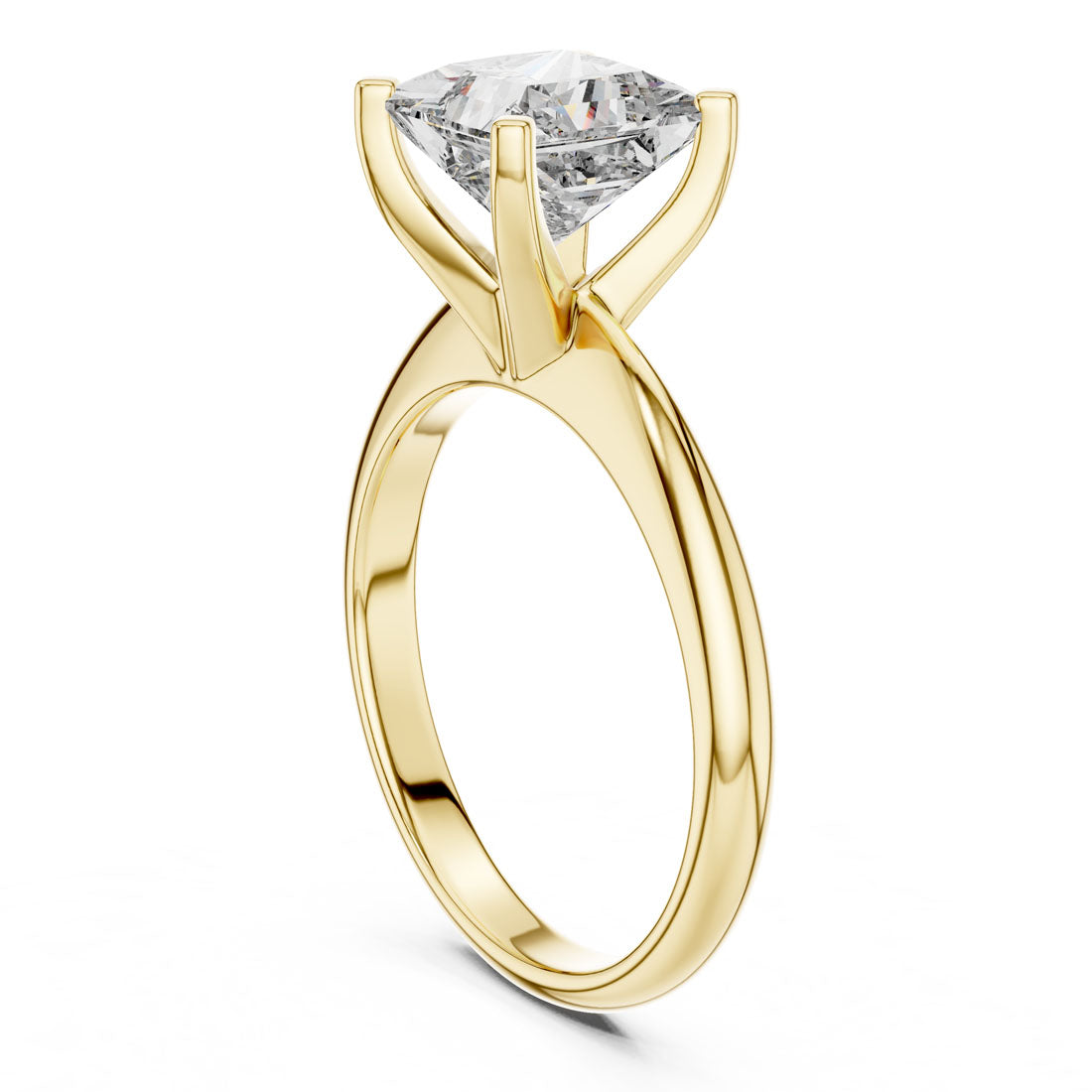 2.00 Ct. Princess Cut Diamond Solitaire Engagement Ring (DDLR-053) 11