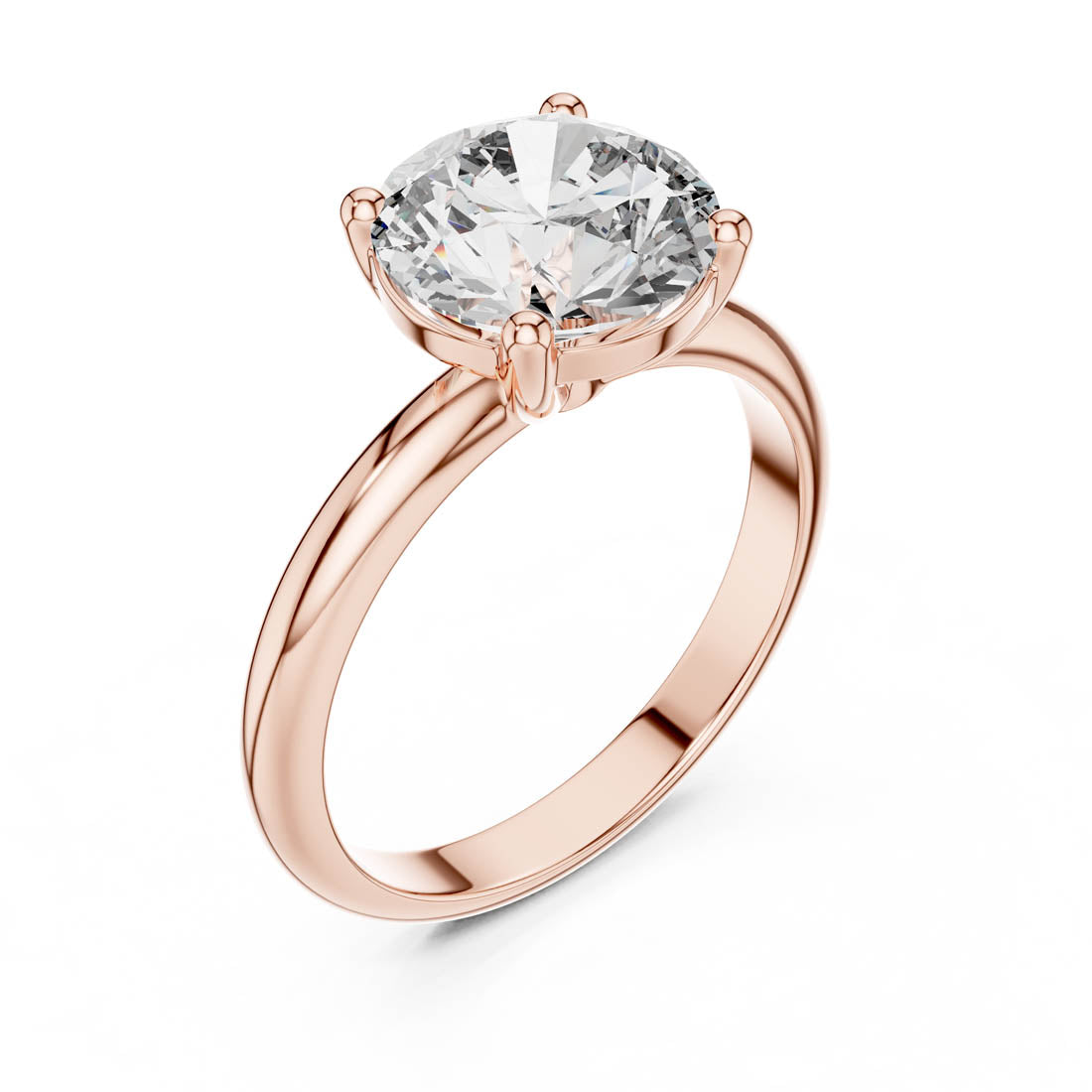 2.50 Ct. Round Diamond Solitaire Engagement Ring (DDLR-054) 8