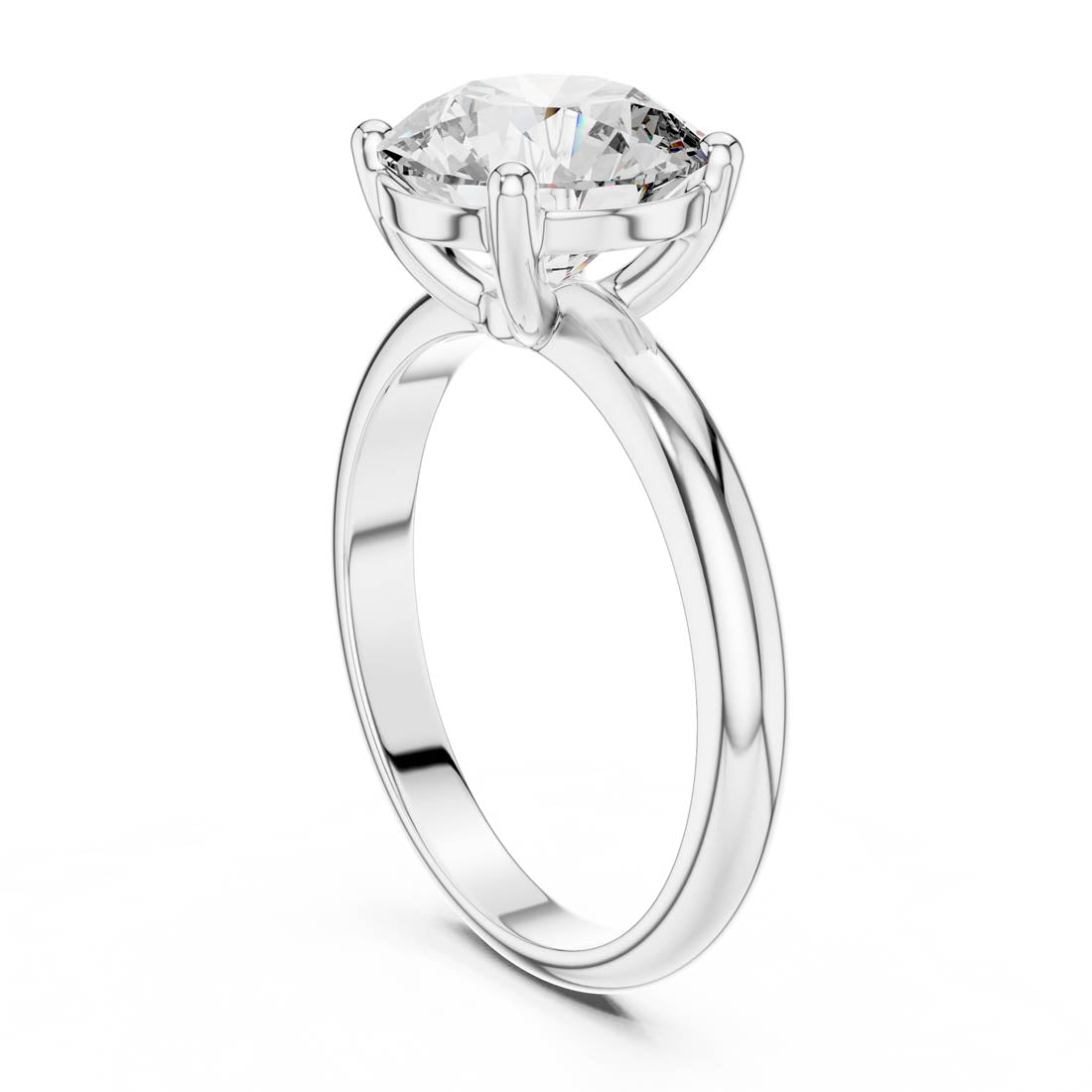 2.50 Ct. Round Diamond Solitaire Engagement Ring (DDLR-054) 9