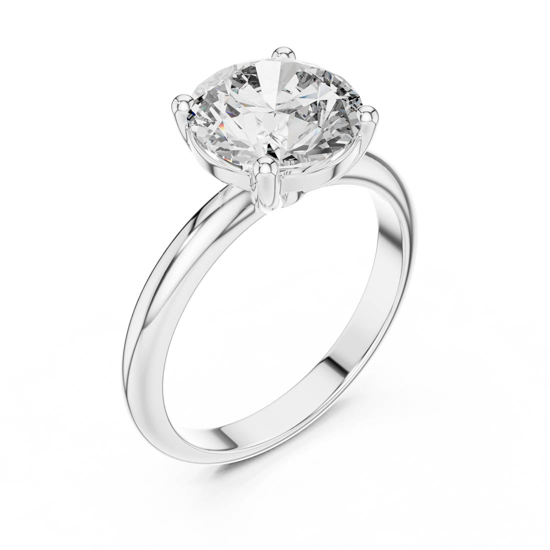 2.50 Ct. Round Diamond Solitaire Engagement Ring (DDLR-054) 10