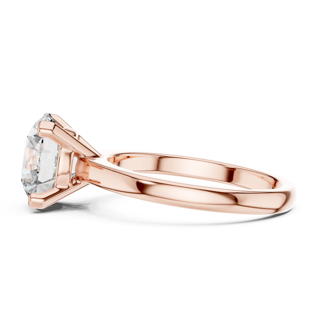 2.50 Ct. Round Brilliant Solitaire Engagement Ring with Classic Four-Prong Setting (DDLR-065) 4