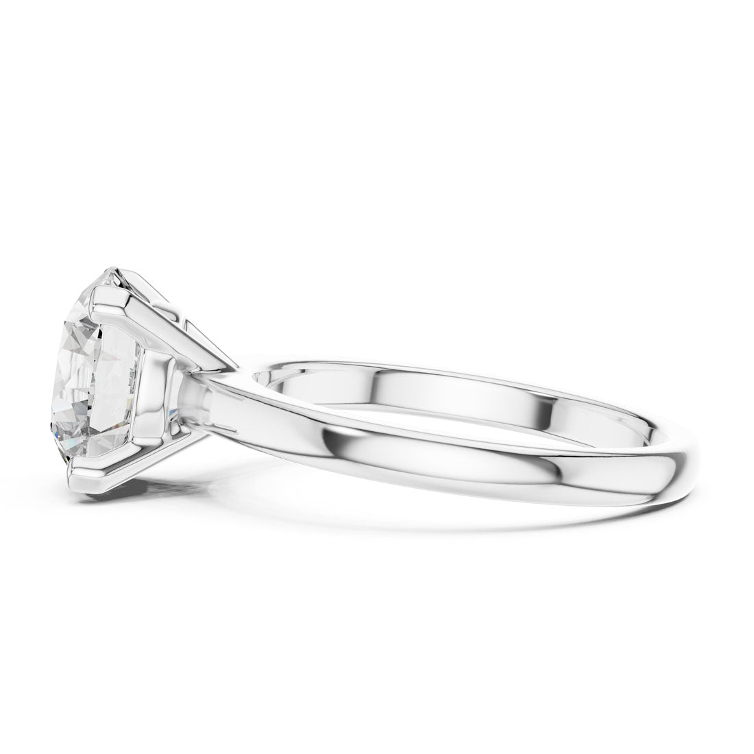 2.50 Ct. Round Brilliant Solitaire Engagement Ring with Classic Four-Prong Setting (DDLR-065) 7