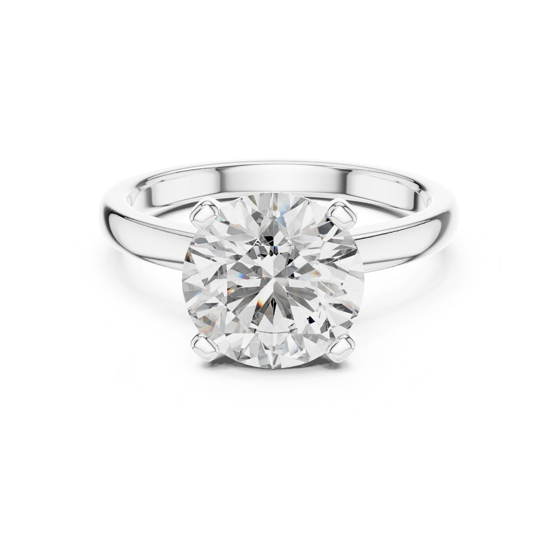 2.50 Ct. Round Brilliant Solitaire Engagement Ring with Classic Four-Prong Setting (DDLR-065)