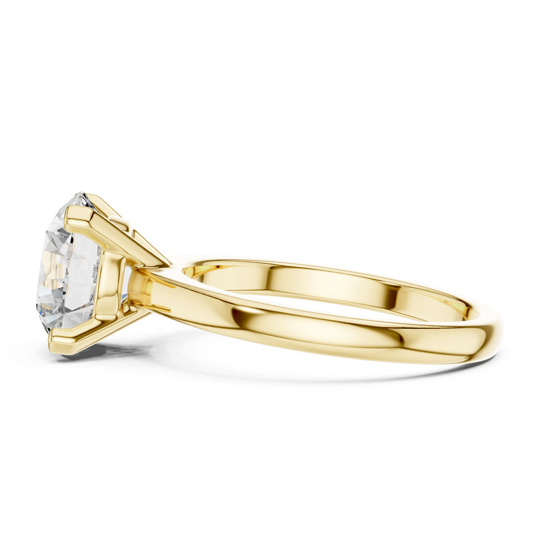 2.50 Ct. Round Brilliant Solitaire Engagement Ring with Classic Four-Prong Setting (DDLR-065) 9