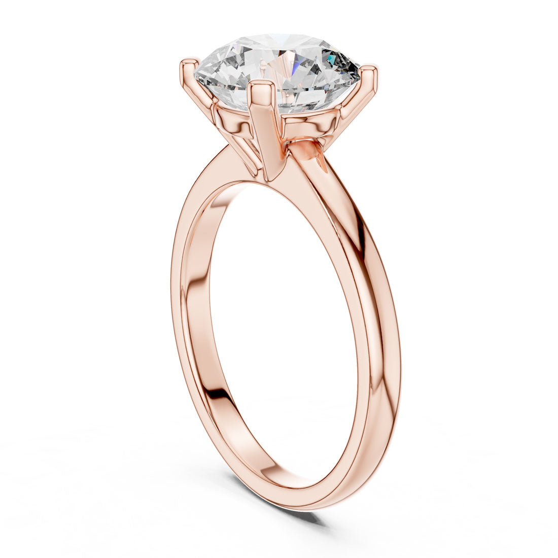 2.50 Ct. Round Brilliant Solitaire Engagement Ring with Classic Four-Prong Setting (DDLR-065) 8