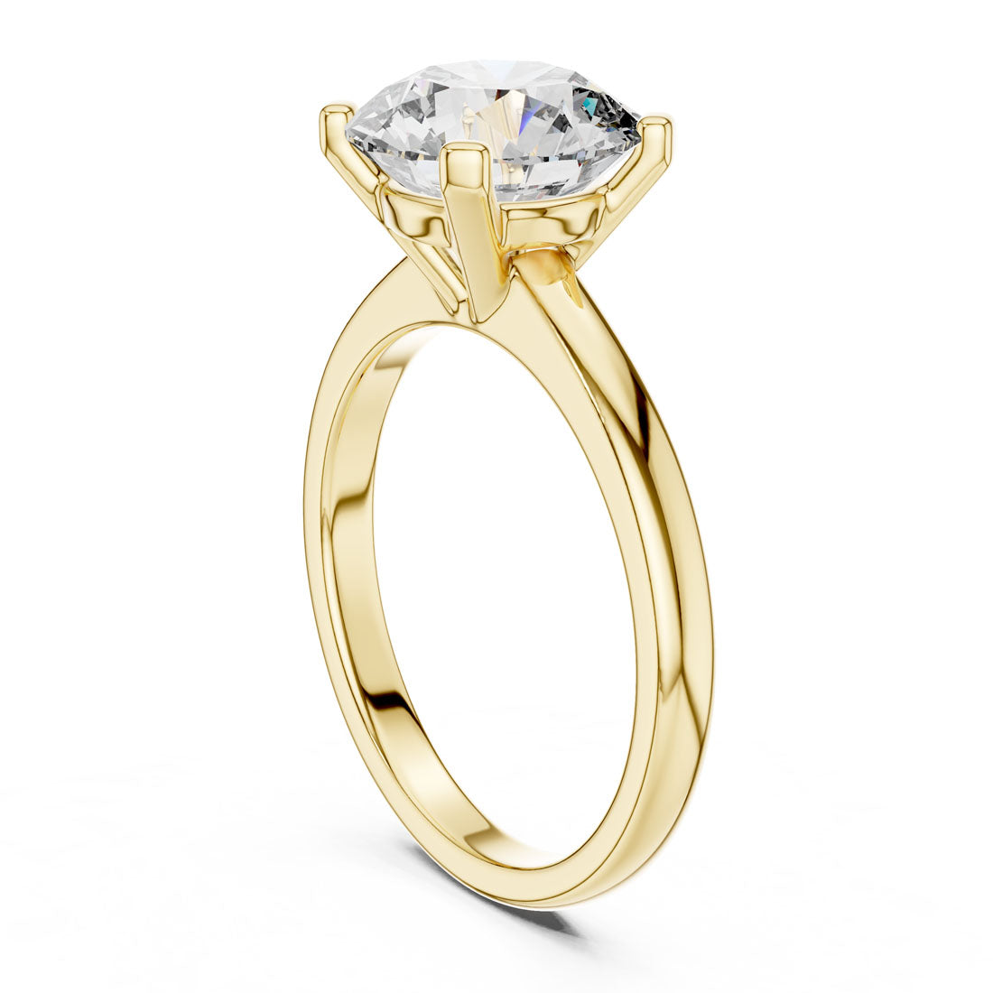 2.50 Ct. Round Brilliant Solitaire Engagement Ring with Classic Four-Prong Setting (DDLR-065) 3
