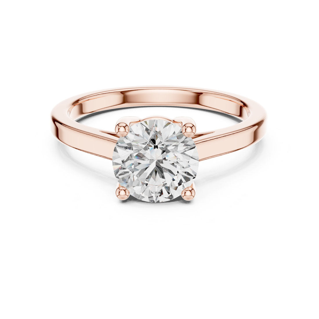 1.50 Ct. Round Brilliant Solitaire Engagement Ring with Four-Prong Setting (DDLR-066) 6