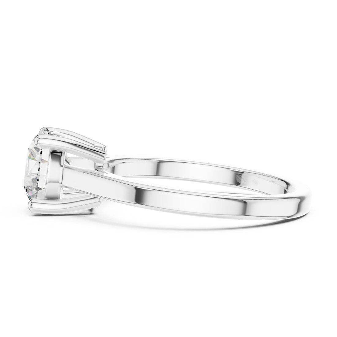 1.50 Ct. Round Brilliant Solitaire Engagement Ring with Four-Prong Setting (DDLR-066) 7