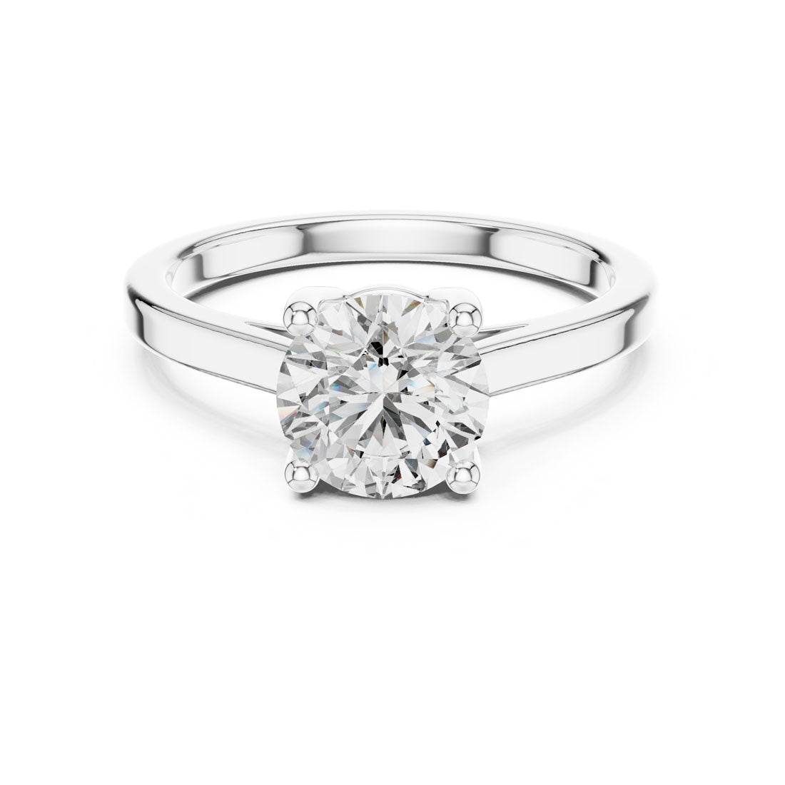 1.50 Ct. Round Brilliant Solitaire Engagement Ring with Four-Prong Setting (DDLR-066)