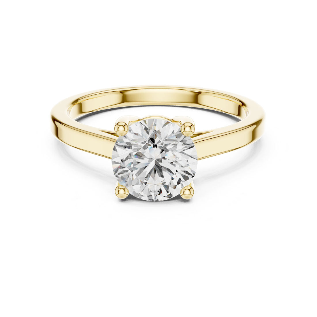 1.50 Ct. Round Brilliant Solitaire Engagement Ring with Four-Prong Setting (DDLR-066) 4