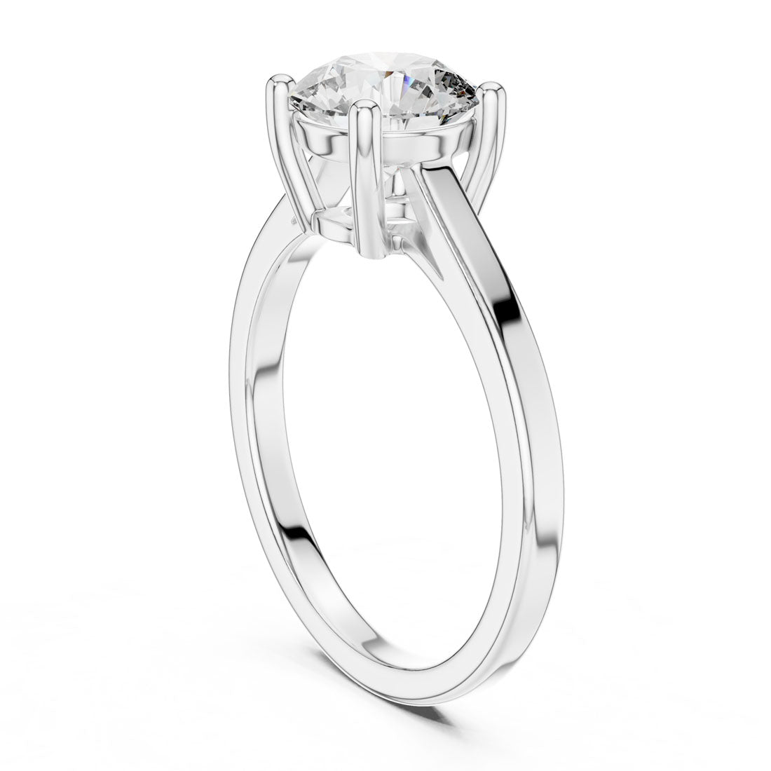 1.50 Ct. Round Brilliant Solitaire Engagement Ring with Four-Prong Setting (DDLR-066) 11