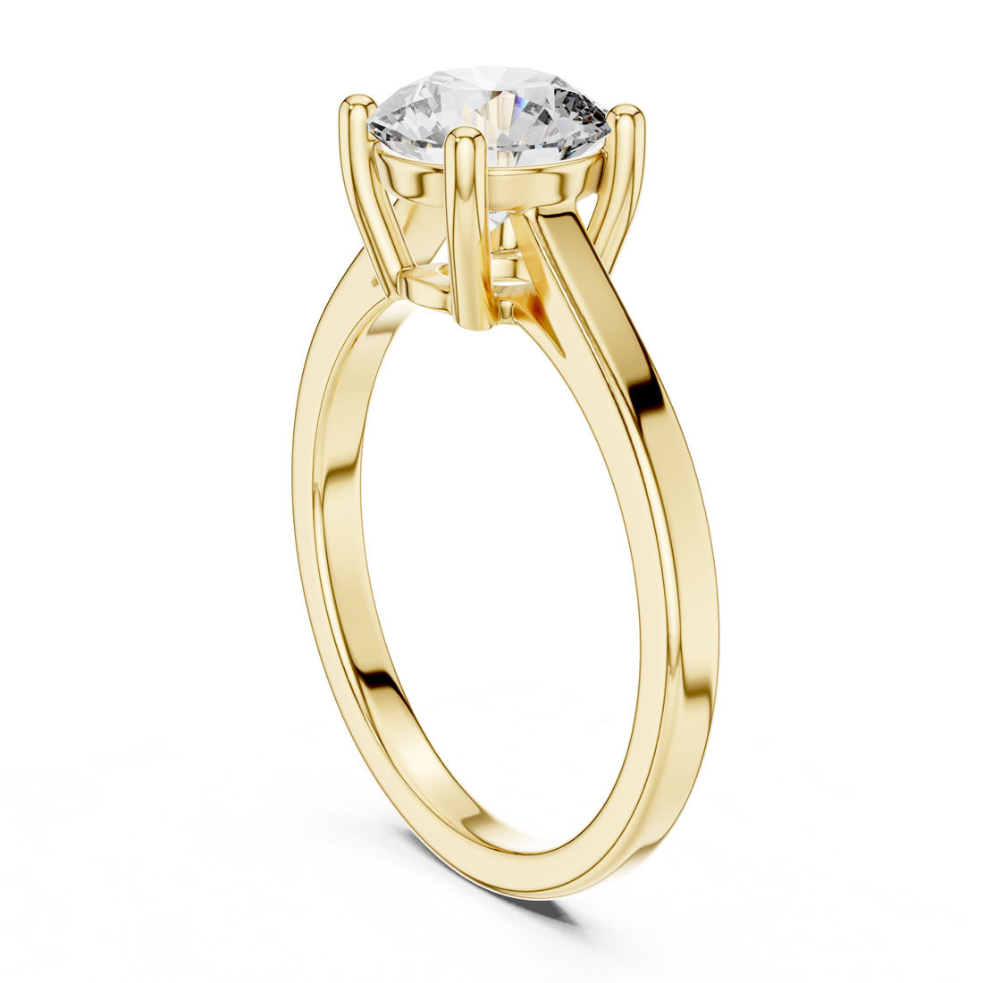 1.50 Ct. Round Brilliant Solitaire Engagement Ring with Four-Prong Setting (DDLR-066) 3