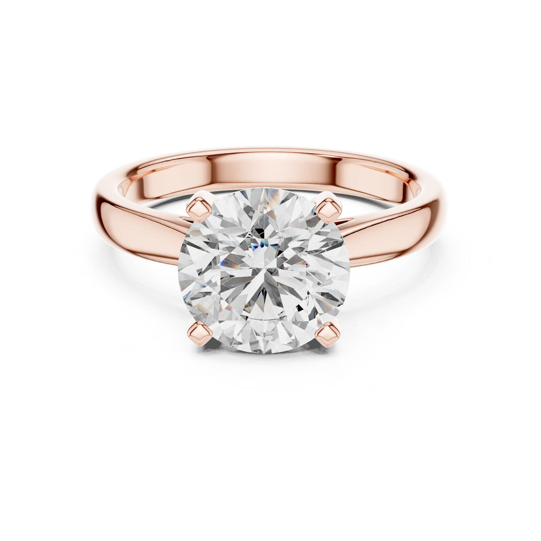 2.10 Ct. Classic Round Brilliant Solitaire Engagement Ring (DDLR-068) 7