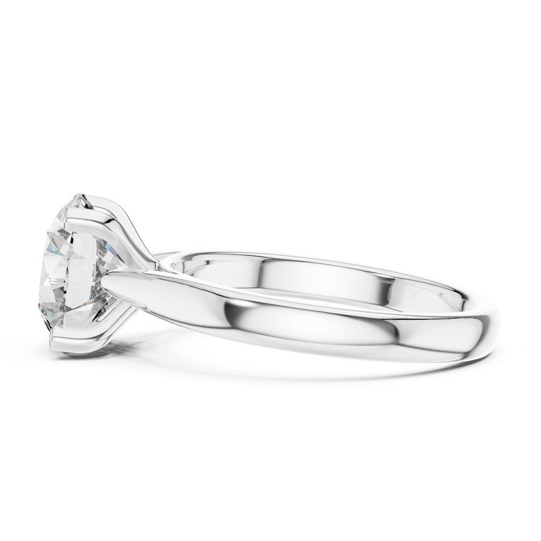 2.10 Ct. Classic Round Brilliant Solitaire Engagement Ring (DDLR-068) 10