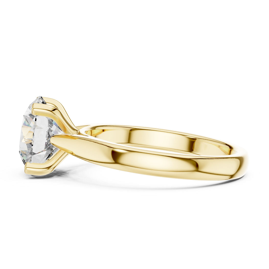 2.10 Ct. Classic Round Brilliant Solitaire Engagement Ring (DDLR-068) 3