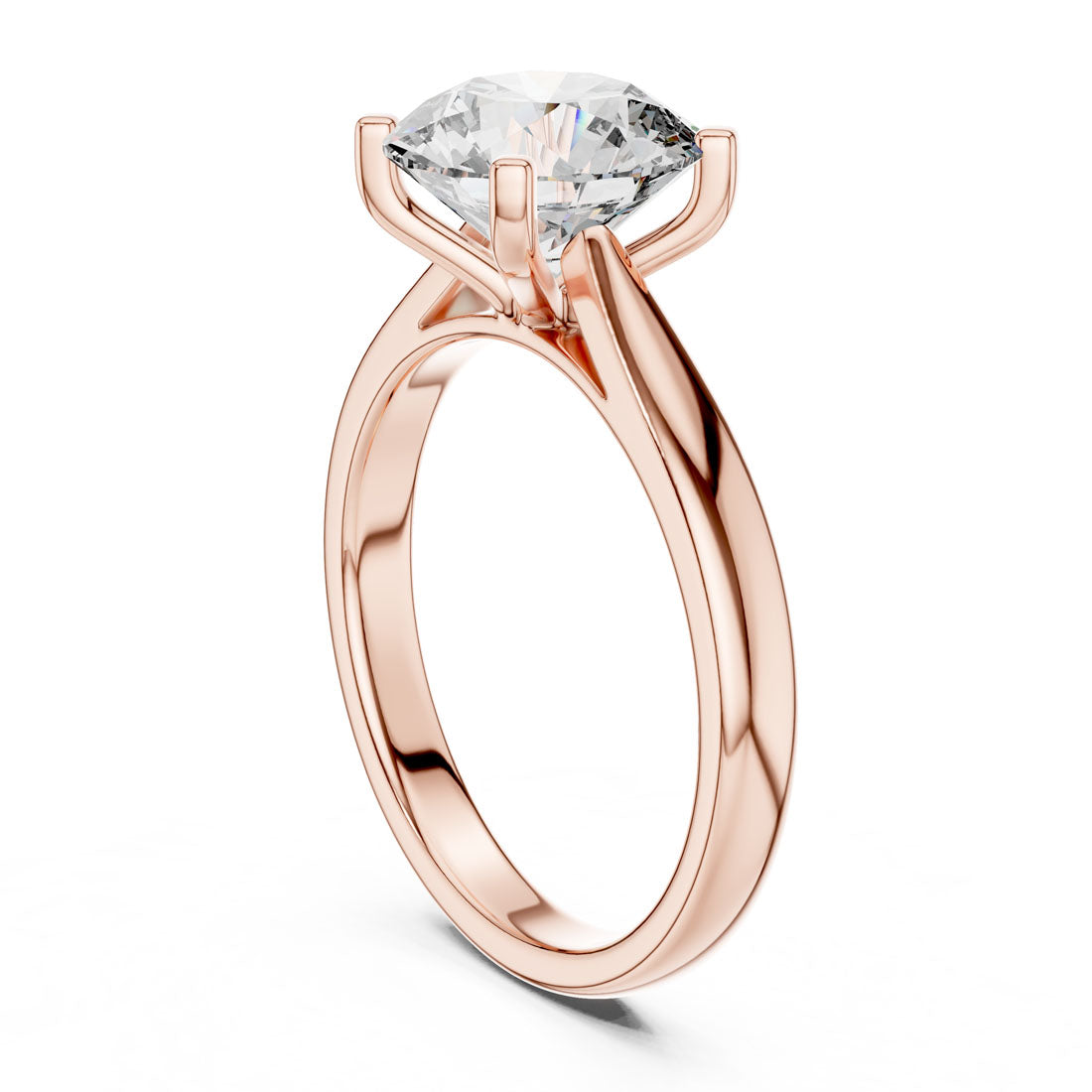 2.10 Ct. Classic Round Brilliant Solitaire Engagement Ring (DDLR-068) 9