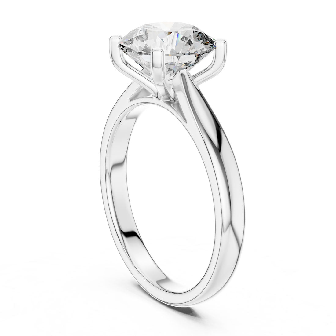 2.10 Ct. Classic Round Brilliant Solitaire Engagement Ring (DDLR-068) 11