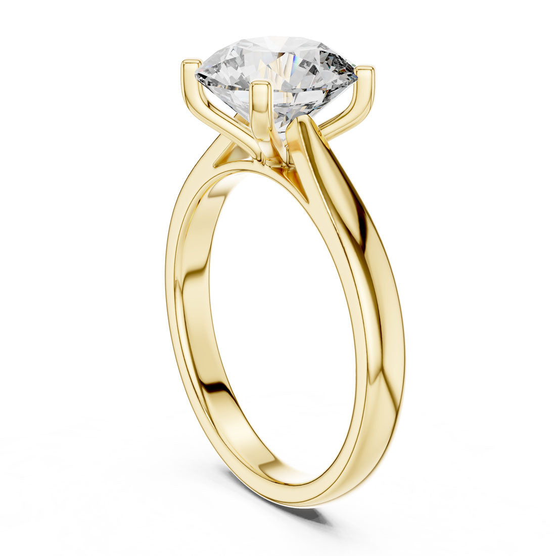 2.10 Ct. Classic Round Brilliant Solitaire Engagement Ring (DDLR-068) 6