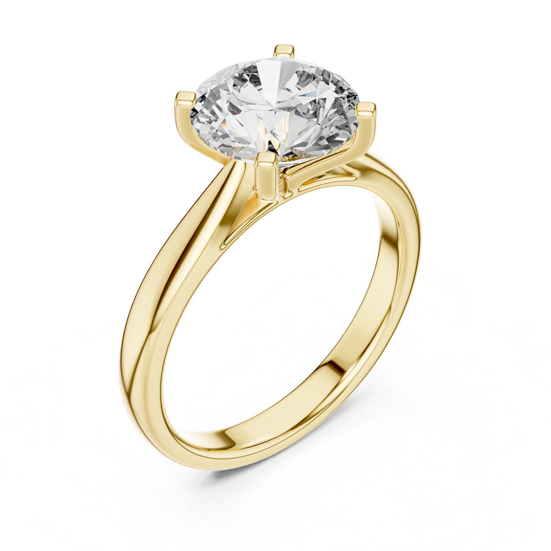 2.10 Ct. Classic Round Brilliant Solitaire Engagement Ring (DDLR-068)