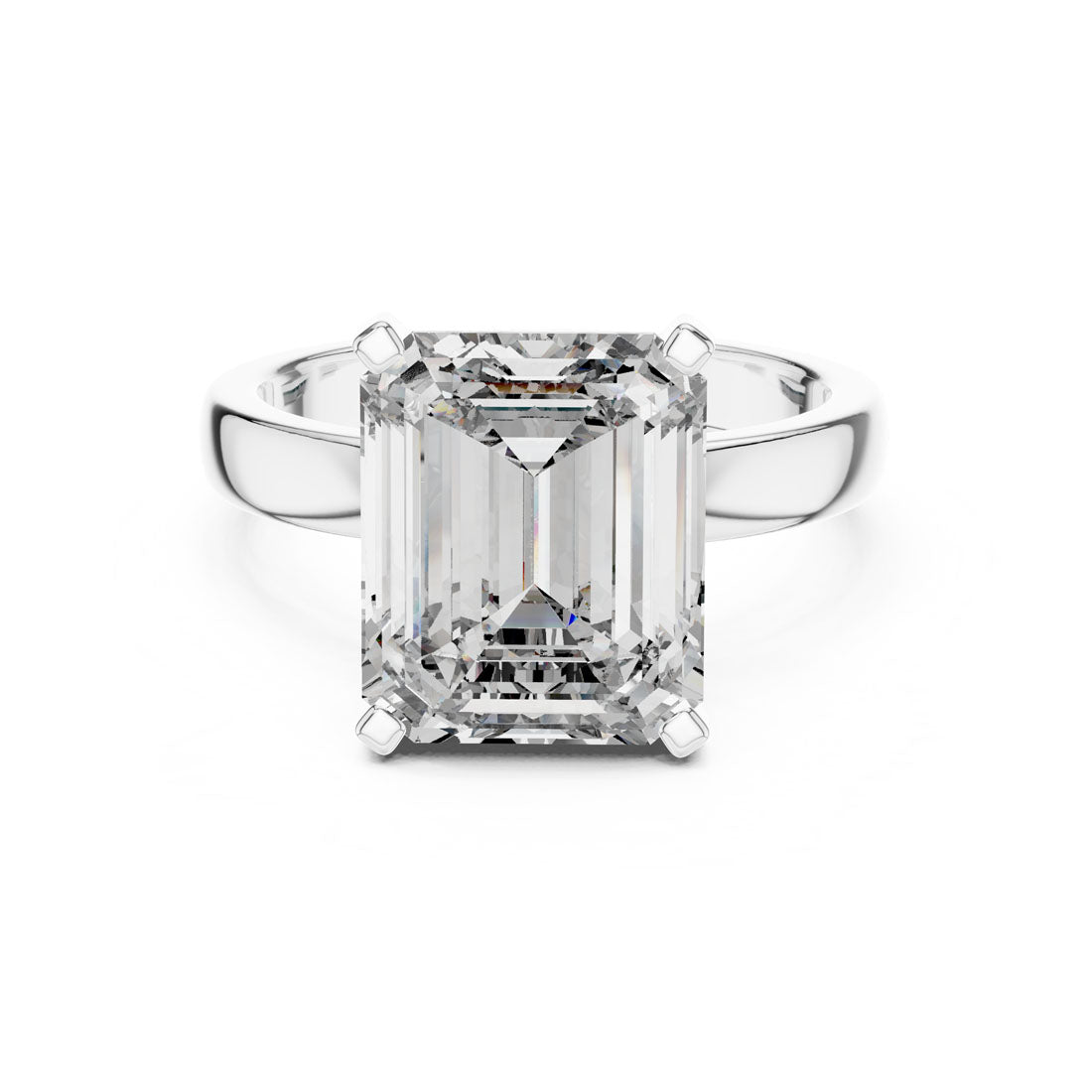 2.00 Ct. Emerald Cut Solitaire Engagement Ring (DDLR-069)