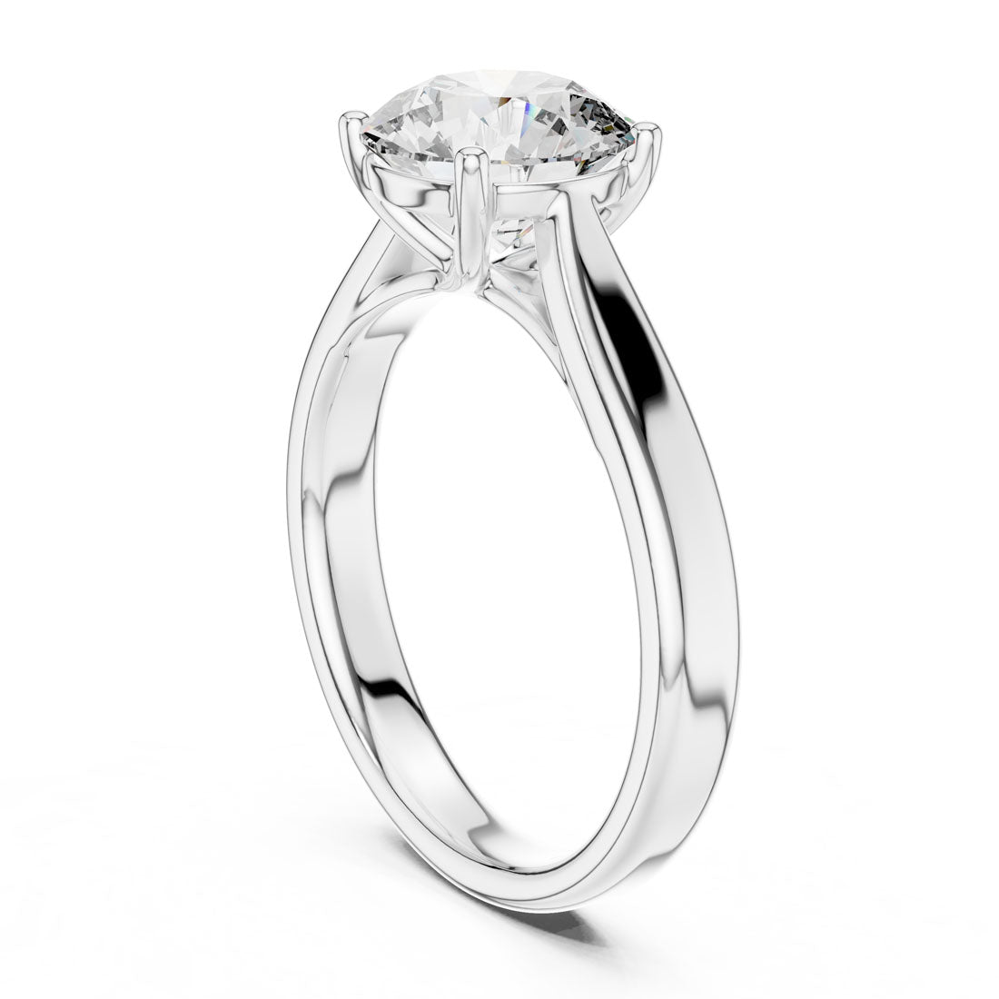 2.10 Ct. Round Brilliant Solitaire Engagement Ring (DDLR-070) 10