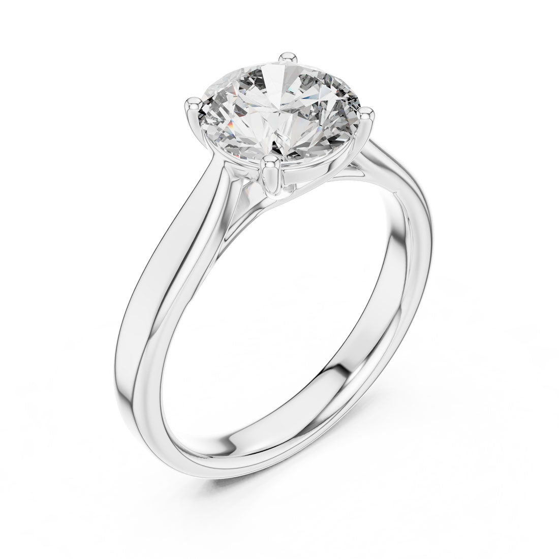 2.10 Ct. Round Brilliant Solitaire Engagement Ring (DDLR-070) 11