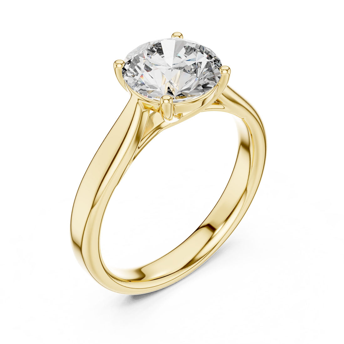 2.10 Ct. Round Brilliant Solitaire Engagement Ring (DDLR-070)