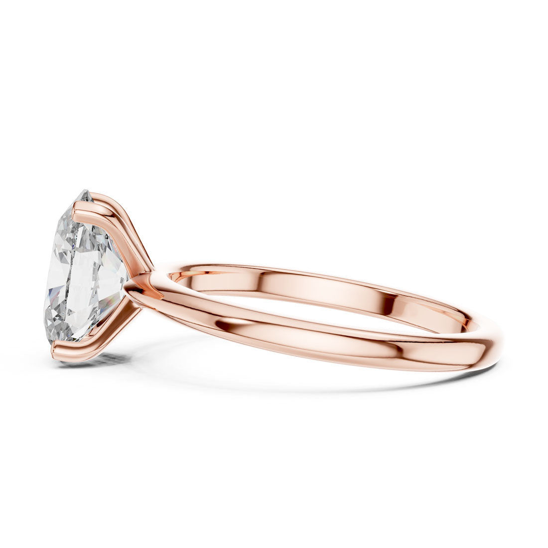 2.00 Ct. Oval Cut Solitaire Engagement Ring (DDLR-071) 7