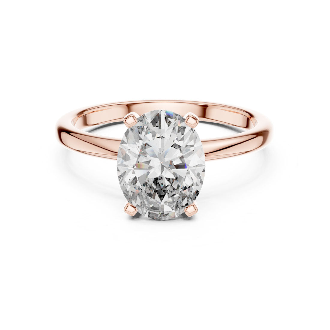 2.00 Ct. Oval Cut Solitaire Engagement Ring (DDLR-071) 6