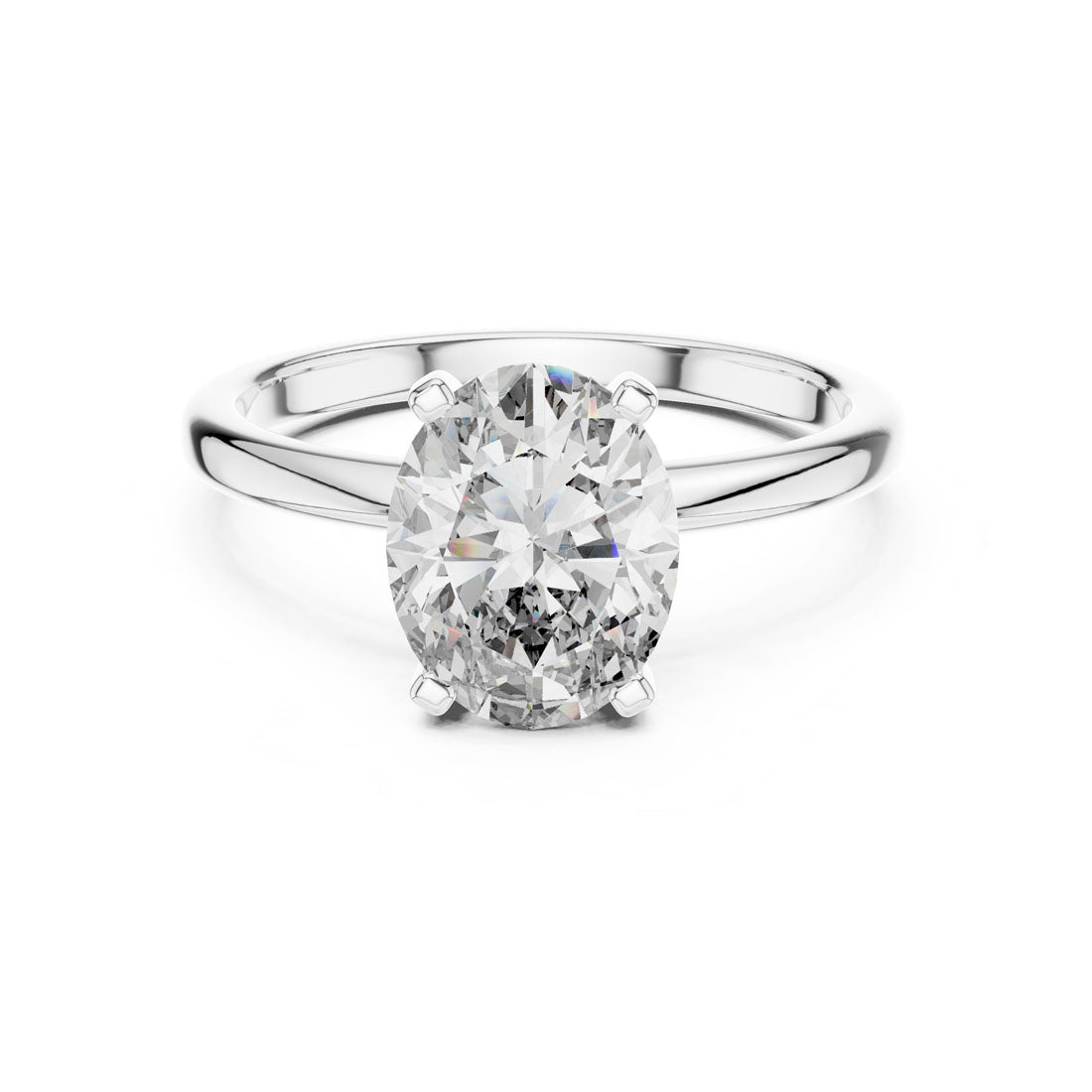 2.00 Ct. Oval Cut Solitaire Engagement Ring (DDLR-071)