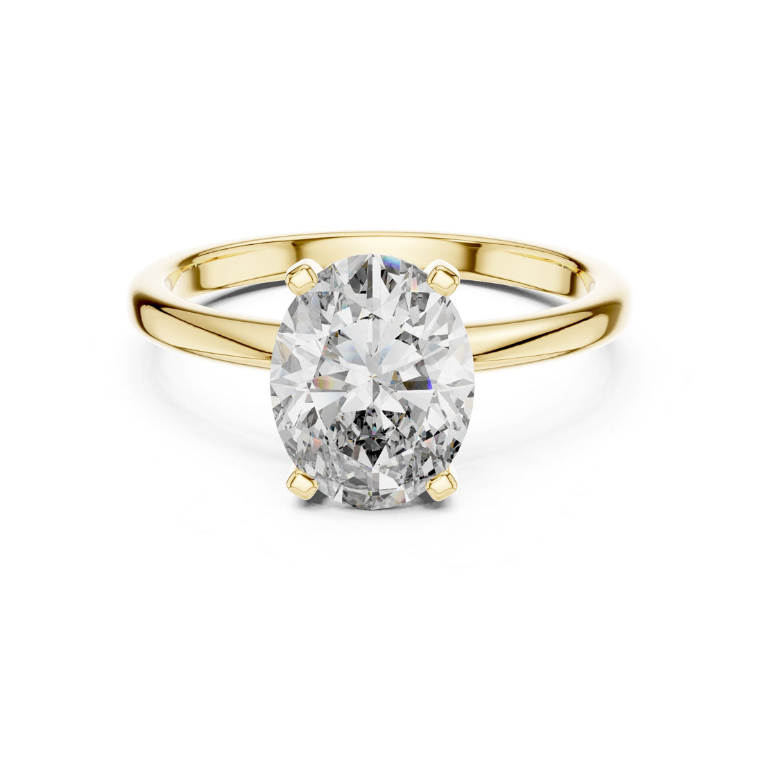 2.00 Ct. Oval Cut Solitaire Engagement Ring (DDLR-071) 3