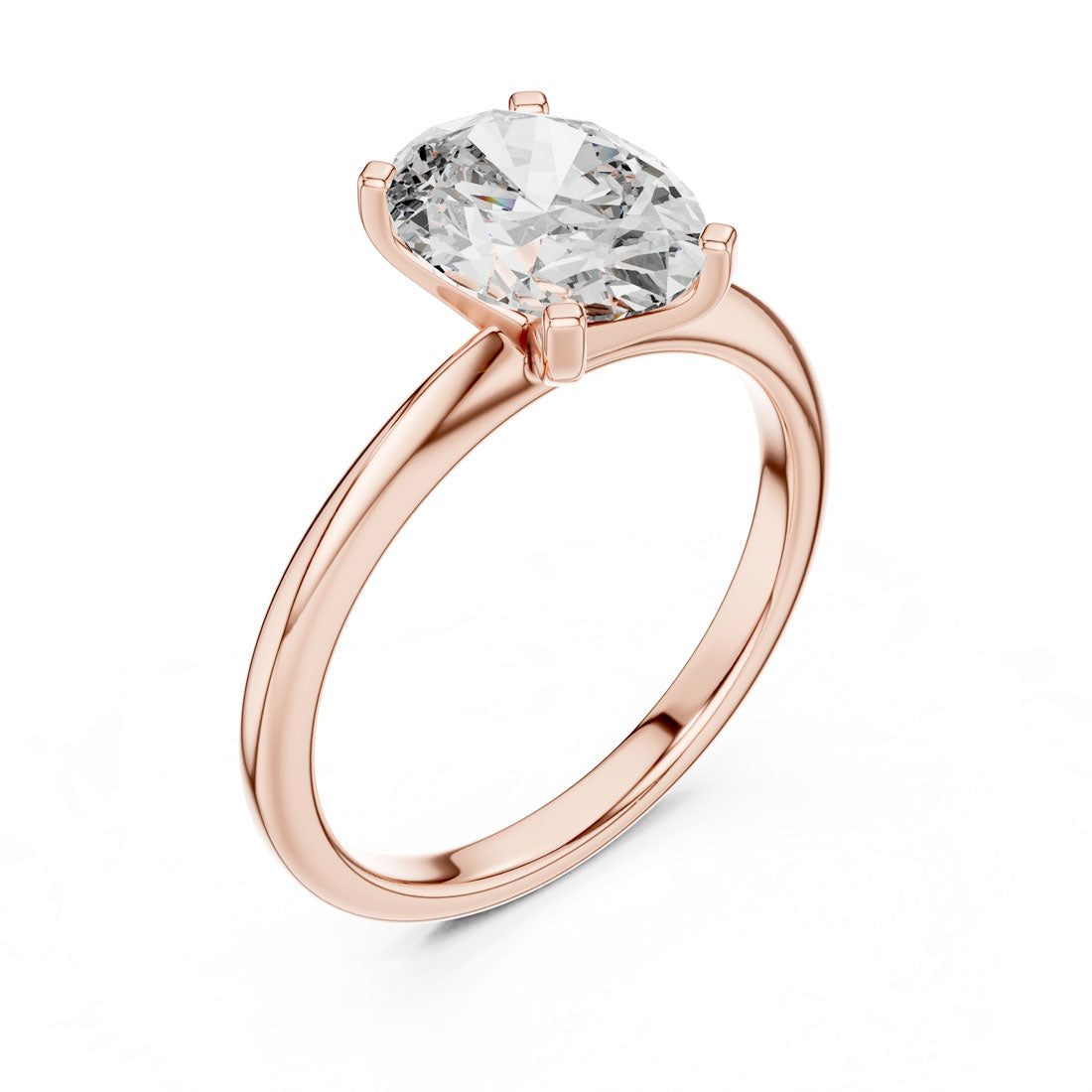 2.00 Ct. Oval Cut Solitaire Engagement Ring (DDLR-071) 10