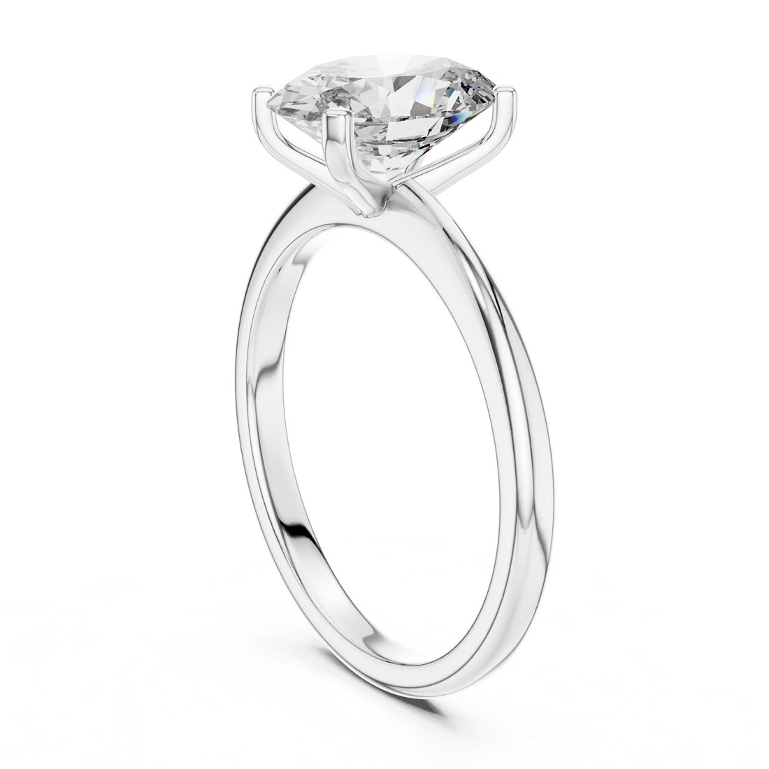 2.00 Ct. Oval Cut Solitaire Engagement Ring (DDLR-071) 11