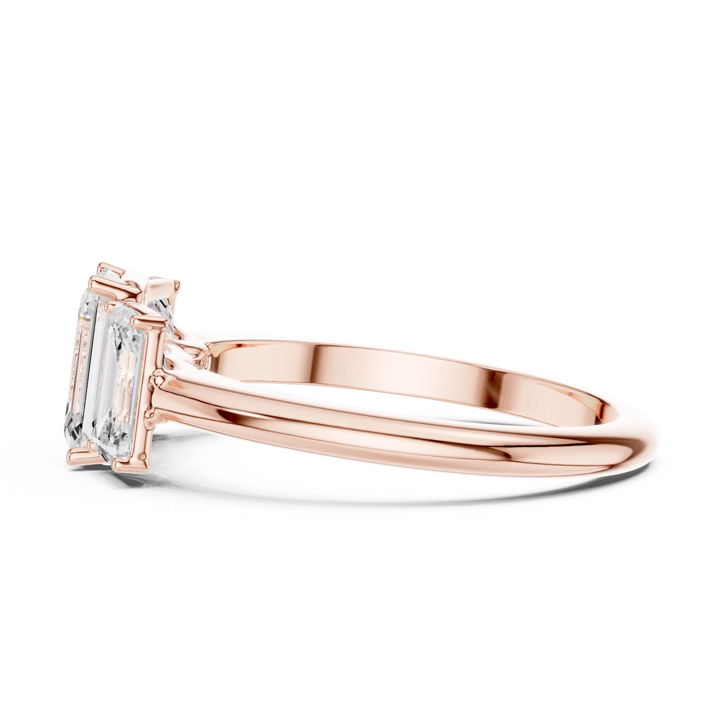 1.86 Ct. Emerald Cut Three-Stone Diamond Ring (DDLR-1073) 3