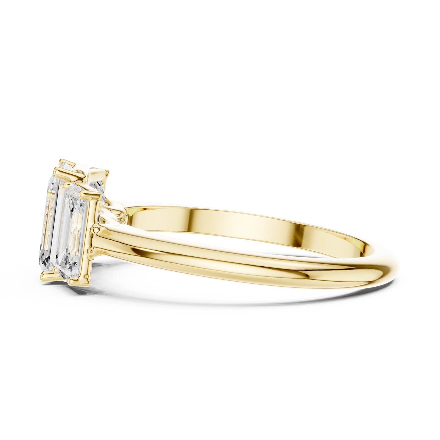 1.86 Ct. Emerald Cut Three-Stone Diamond Ring (DDLR-1073) 5