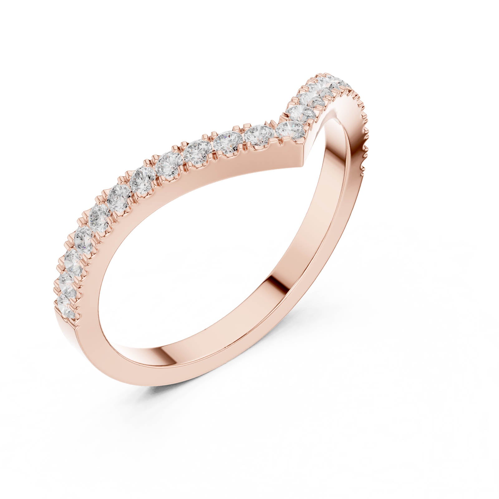 .28 Ct. Chevron Diamond Half Eternity Ring (DDLR-1117) 10
