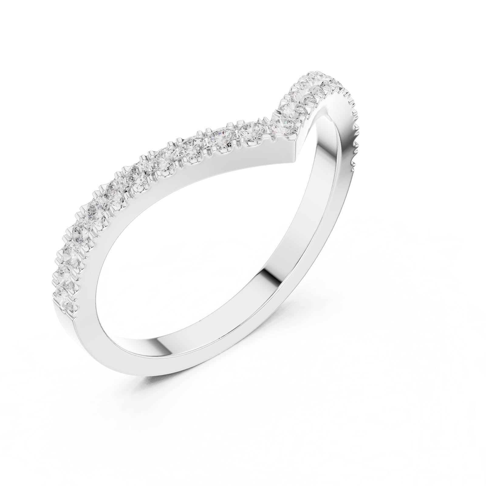 .28 Ct. Chevron Diamond Half Eternity Ring (DDLR-1117) 8