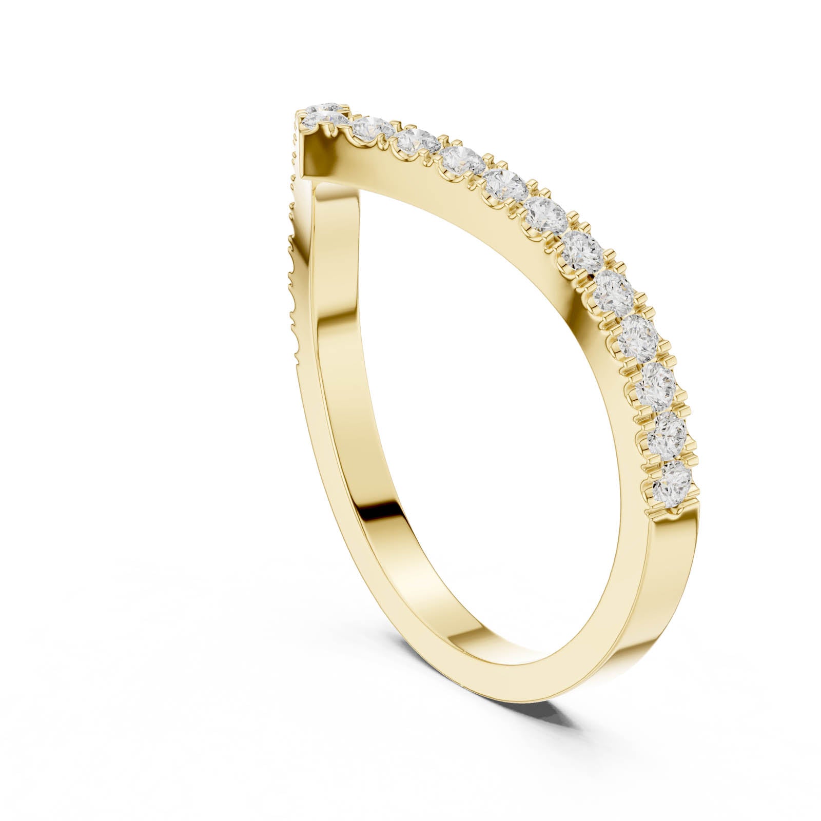 .28 Ct. Chevron Diamond Half Eternity Ring (DDLR-1117) 12