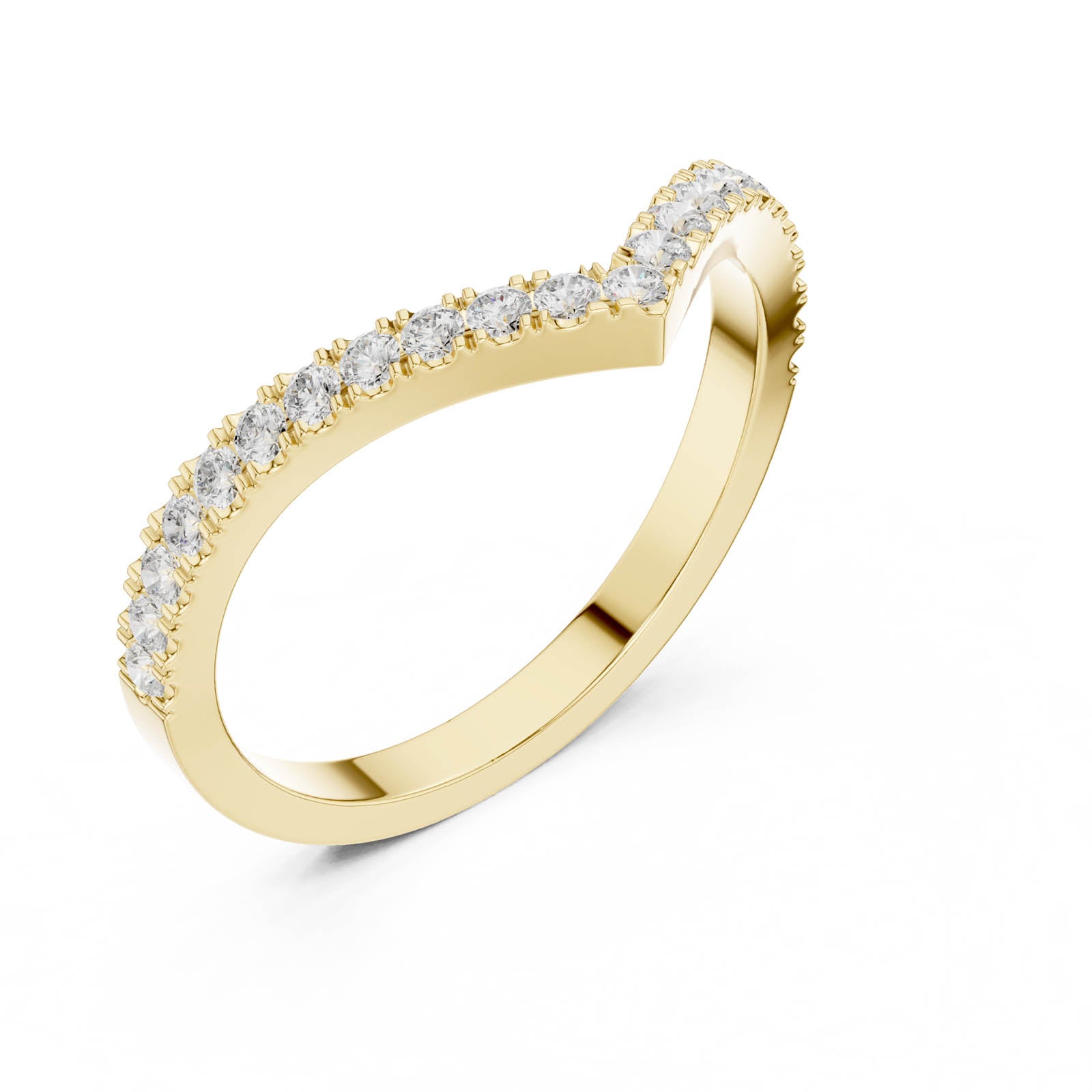.28 Ct. Chevron Diamond Half Eternity Ring (DDLR-1117) 4