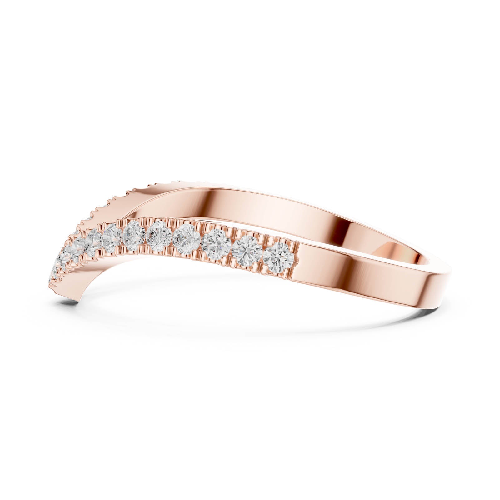 .28 Ct. Chevron Diamond Half Eternity Ring (DDLR-1117) 5