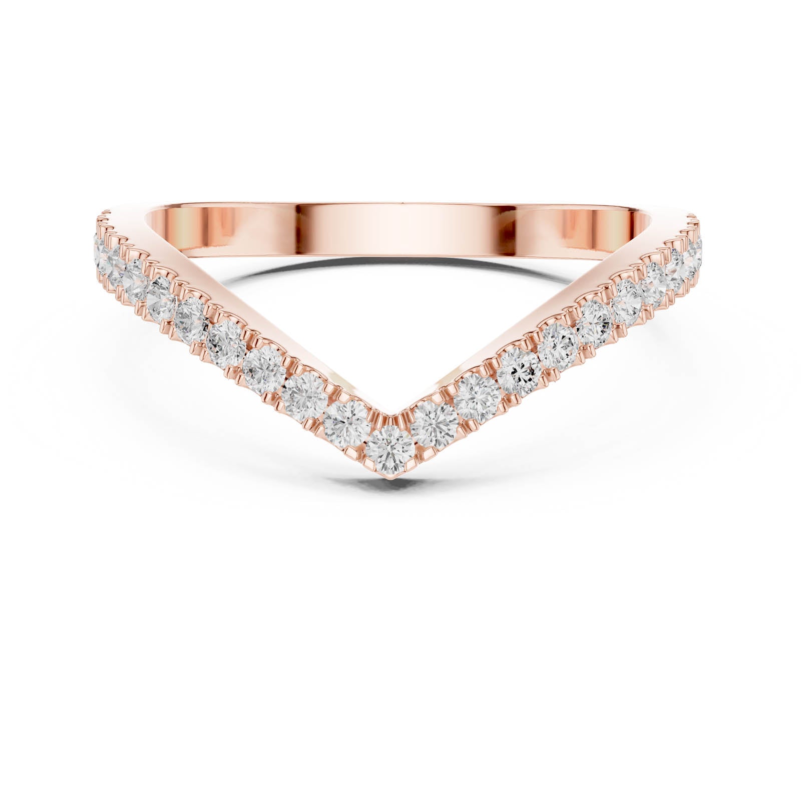 .28 Ct. Chevron Diamond Half Eternity Ring (DDLR-1117) 7
