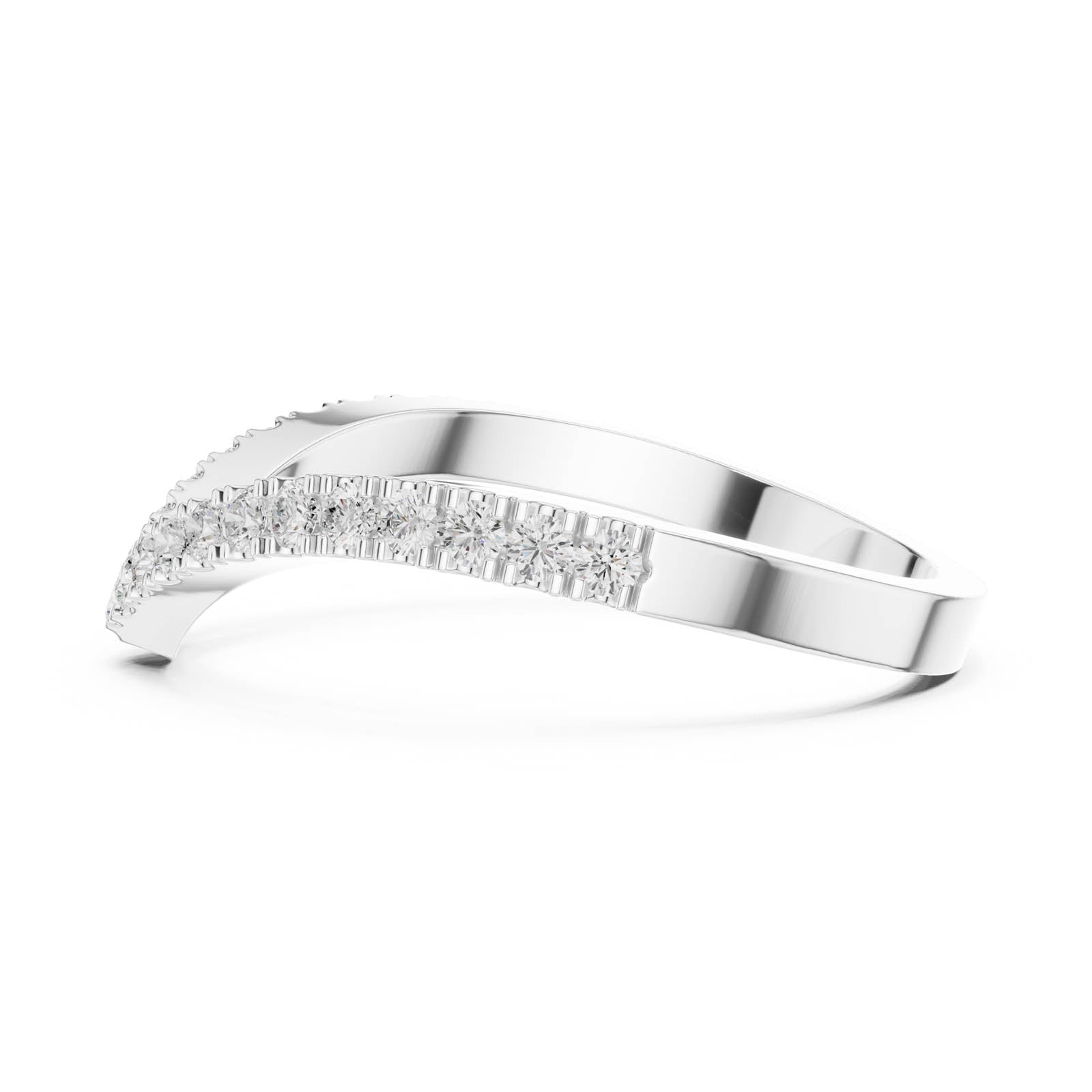 .28 Ct. Chevron Diamond Half Eternity Ring (DDLR-1117) 3