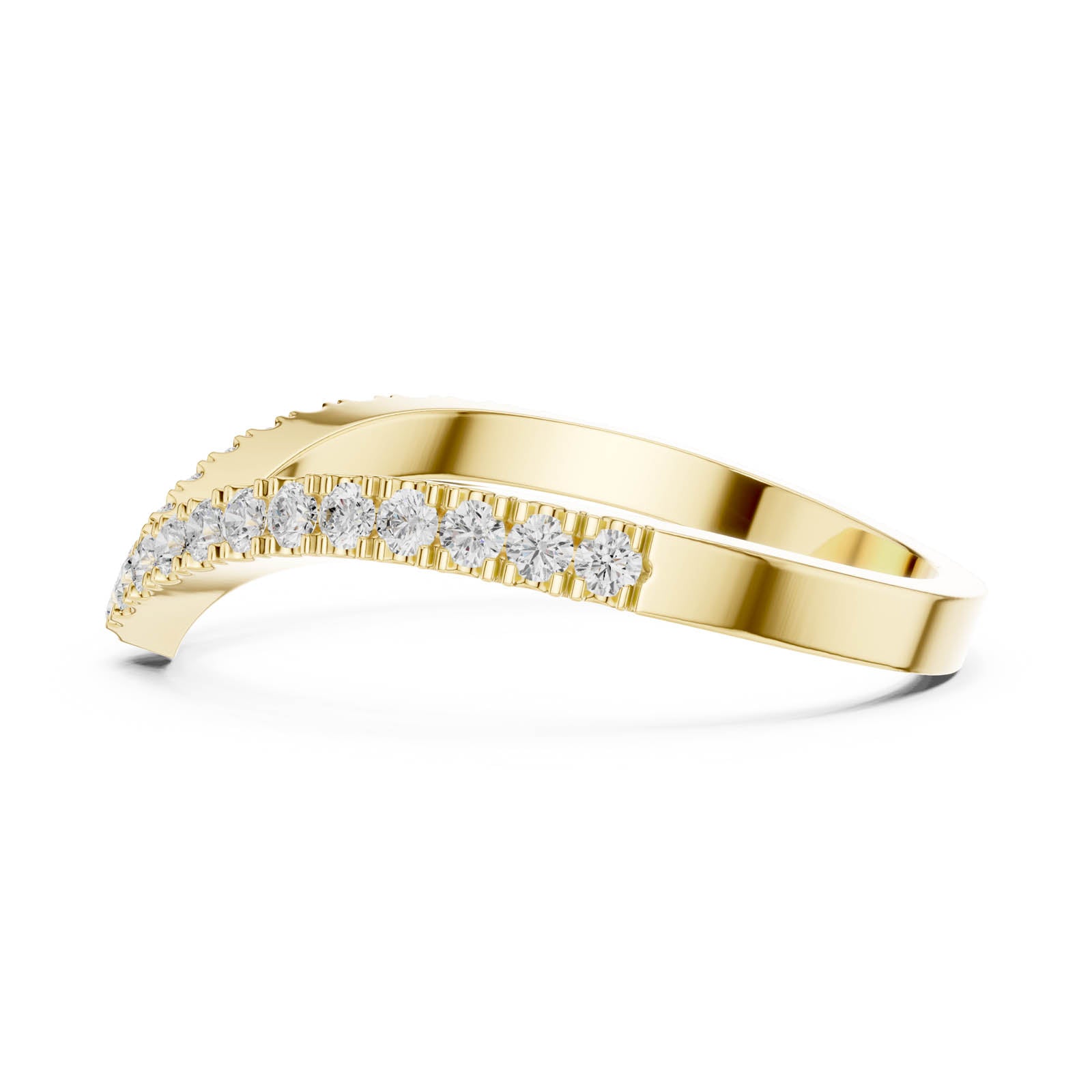.28 Ct. Chevron Diamond Half Eternity Ring (DDLR-1117) 9