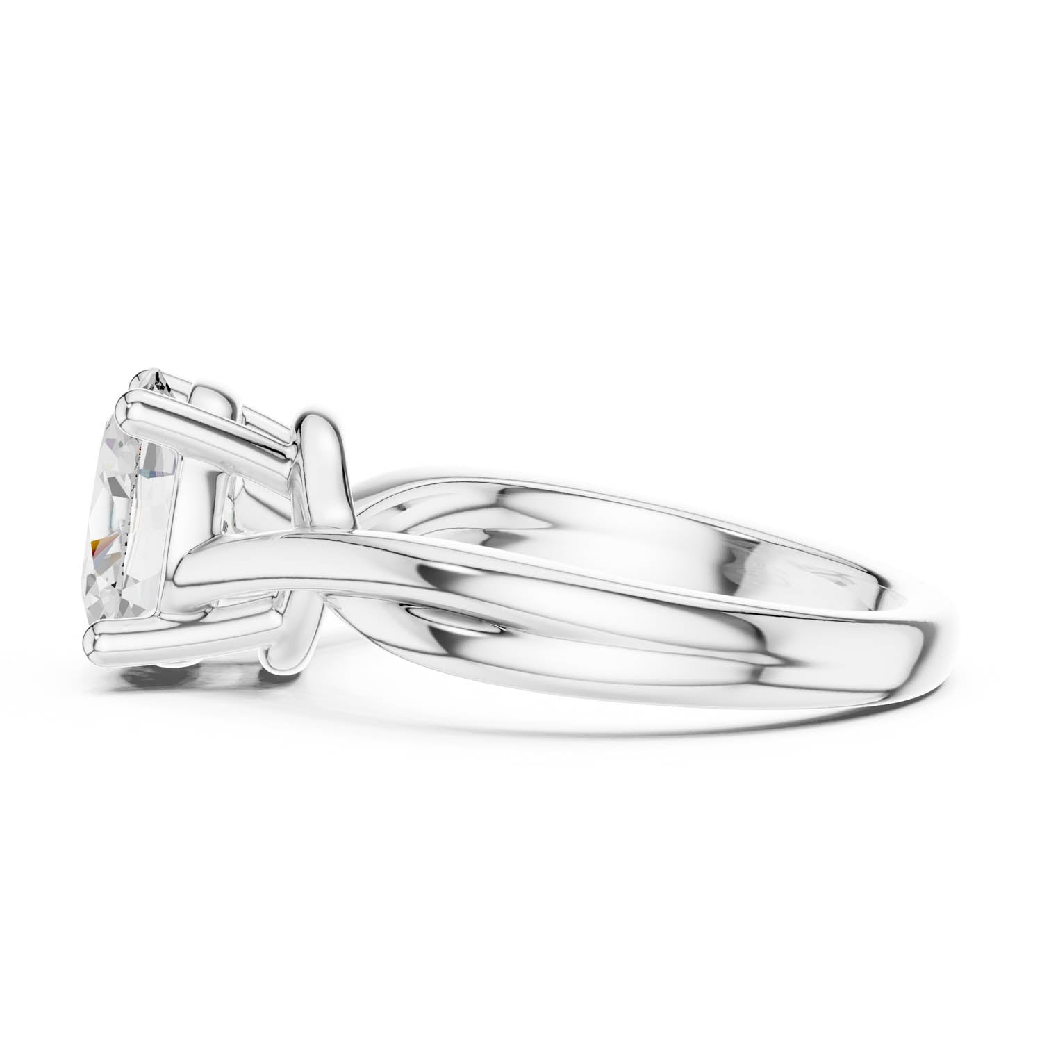 2.00 Ct. Oval Cut Diamond Twist Engagement Ring (DDLR-112 - R00705-OV) 6