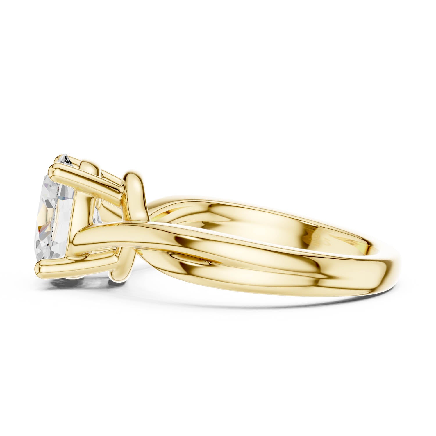 2.00 Ct. Oval Cut Diamond Twist Engagement Ring (DDLR-112 - R00705-OV)