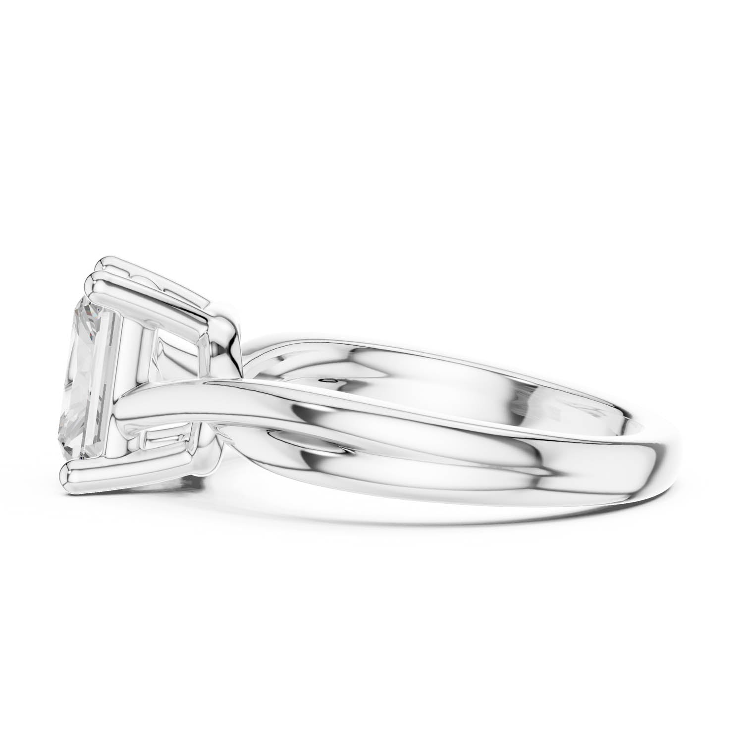 2.00 Ct. Radiant Cut Diamond Twist Engagement Ring (DDLR-112 - R00705-RA) 6