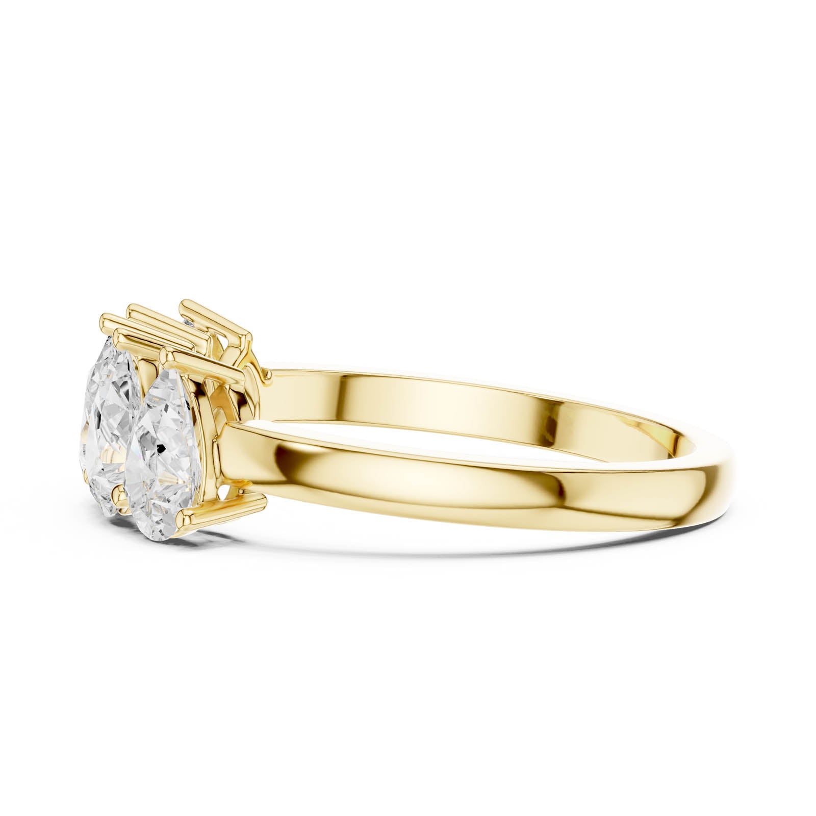1.10 Ct. Pear Diamond Crown Wedding Band (DDLR-1121)